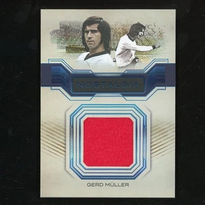 2024 Futera Unique Gerd Muller Nostalgia Game Worn Jersey Blue /9 Germany ZD3038 - Picture 1 of 2