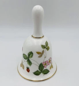 Wedgwood Bell Wild Strawberry Bone China Cottage Romantic Vintage Chipped 4” - Picture 1 of 19