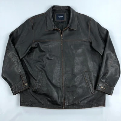 Sonoma кожаная куртка мужская XL коричневый искусственно состаренный - Изображение 1 из 4