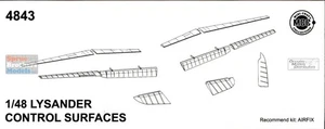 MCC48043 1:48 Mini Craft Collection Lysander Mk.I/II Control Surfaces Set (AFX - Picture 1 of 5