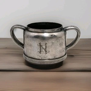 Antico Grande RY del Nord. Zuccheriera Gorham Co. Silver Salded Hallmark #0545 - Foto 1 di 11