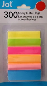 Haftnotiz Flaggen 2,8"x0,8" 300 Aufkleber Notizen Blätter 6 Blöcke/Packung 6 Neon Farben - Bild 1 von 1