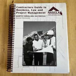 Contractors Guide To Business Law & Project Management North Carolina 4th NASCLA - Picture 1 of 22
