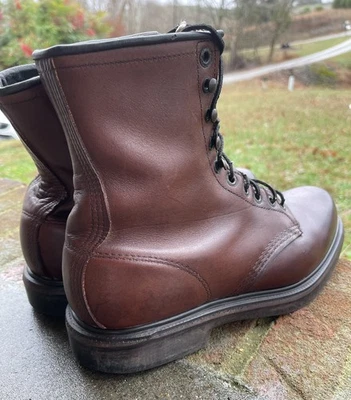 Red Wing Boots Mens 8 1/2 D Leather Supersole Brown USA 953 Redwing - Image 1 of 4