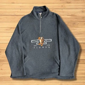 Vintage Disney Store Tigger Embroidered Grey Fleece - Men’s Size UK Large - Picture 1 of 9
