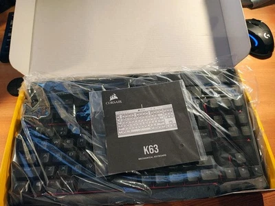 Corsair K63 Compact Mechanical Gaming Keyboard Tested/Good condition - Image 1 of 3