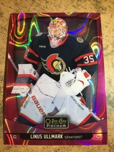 LINUS ULLMARK 2024-25 O-Pee-Chee Platinum Hky PINK MAGMA SP #62 Ottawa Sens - Imagen 1 de 2