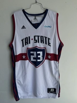 Camiseta deportiva de baloncesto Adidas usada emitida por Jason Richardson Big 3 Big3 Tri State Foto 1 de 4