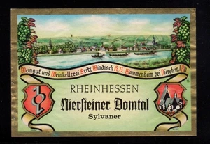 German Bottle Label - Rheinhessen Niersteiner Domini Sylvaner Wine - Picture 1 of 1