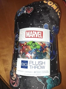 Marvel Super Heros Oversized Plush Throw 5ftx6ft By The Big One - Picture 1 of 5