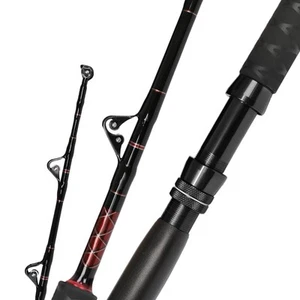 Saltwater Fishing Trolling Rod 1-Piece Heavy Duty Roller Rod Conventional Boa... - Picture 1 of 6