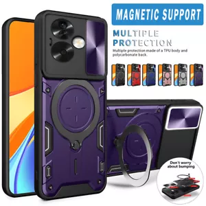 For OPPO A18 A38 A58 A78 A79 A98 A17 Reno12 11 Case Shockproof Hybrid Ring Cove - Picture 1 of 17