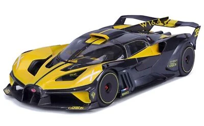 1:18 Bugatti Bolide -- Yellow/Black -- Bburago - Image 1 of 4