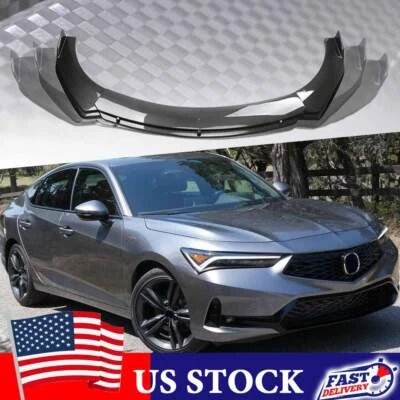 Carbon Fiber Look Front Bumper Spoiler Lip Diffuser Guard For Acura	Integra US - Image 1 of 4