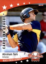 2018 Carolina League All-Stars Choice #8 Abraham Toro Quebec City Canada Card