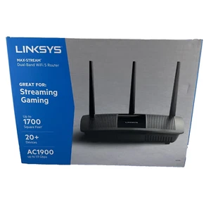 Linksys Max-Stream AC1900 MU-MIMO Gigabit Dual-Band Wi-Fi Router, EA7450 NIB - Picture 1 of 3