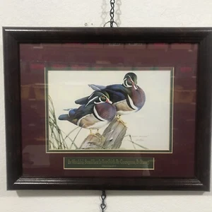 Art LaMay Matted Print Woody Buddies Framed 14 3/4”x 11 1/2” Signed (5-PRT-18) - Imagen 1 de 5