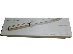 Kristin Ess Beach Wave 1 1/4" inch Curling Iron White/Gold 1.25in - Picture 1 of 1