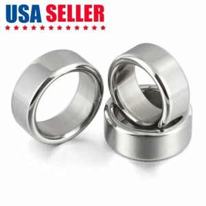 Thick Heavy Duty Stainless Steel Metal Silver Male Cock Ring Penis Enhancer Band - Picture 1 of 14
