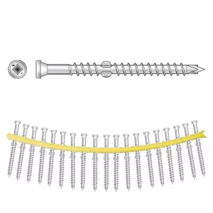 #10 x 2 1/2 Simpson SQ 305 SS Stainless Collated Deck-Drive DHPD Screw Deck/Dock - Picture 1 of 5