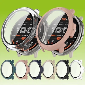 Do Amazfit Active 2 plastikowe etui na smartwatch PC + hartowane szkło H9 - Zdjęcie 1 z 10