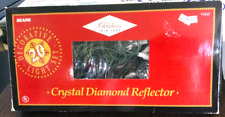 Vintage Crystal Diamond Reflector 20 Light Set Sears Works Great!