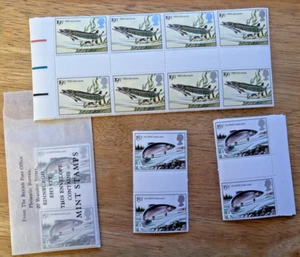 GB 1983 British River Fish Gutter Pairs SG 1207-1210 MNH - Picture 1 of 4