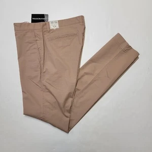 GRAYERS Bruce 33x34 Burro Beige Dobby Trousers Slim Fit Chino Men's Pants NWT - Picture 1 of 7