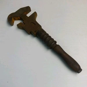 vintage tractor AGR'L ENGINE WRENCH PAT SEPT 25 1877 MAR 1 1881 DEC 12 1882 - Picture 1 of 8