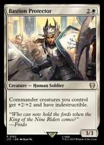 Protector Bastion 0162 Sin Lámina Raro LOTR Commander Magic The Gathering Casi Como Nuevo - Imagen 1 de 2