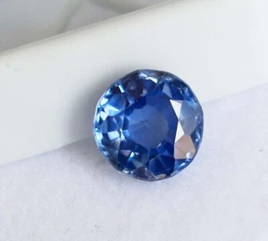 Piedras preciosas sueltas redondas de 6-8 quilates de zafiro azul impecable con certificación - Imagen 1 de 5