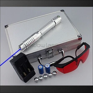 BQ1 450nm Messa a fuoco regolabile potente puntatore laser blu raggio laser visibile US - Foto 1 di 9