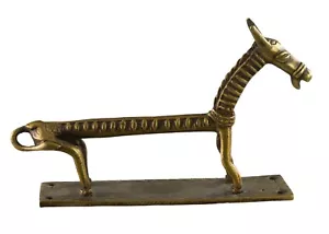 Horse Handle Of Door Brass - Hand Made - Dhokra Orissa India #27145 - Picture 1 of 9