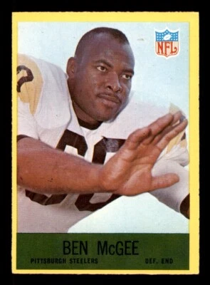 1967 Philadelphia Football #154 Ben McGee EX *e2 - Image 1 of 2