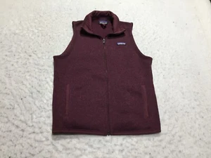 Patagonia Better Sweater Vest Womens M Medium Dark Purple Full Zip Pockets Logo - Picture 1 of 10