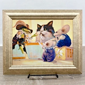 "Tea Party" Rip Squeak Limited Edition Canvas Giclee Framed Leonard Filgate - Picture 1 of 11