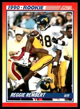 1990 Score Reggie Rembert Rookie West Virginia Mountaineers #297