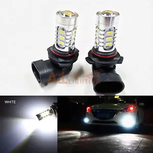 2x White 9006 HB4 15w High Power Bright LED Bulbs 5730 SMD Fog light Replacement - Picture 1 of 7