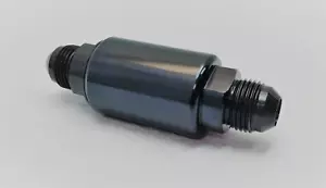 Motor K Swap AN8 100 Micron Black Aluminum Inline Fuel Filter Petrol Universal - Foto 1 di 2
