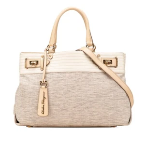 Salvatore Ferragamo Gancini Tote Bag Schultertasche 2WAY Damen 【Gebraucht】 - Bild 1 von 14