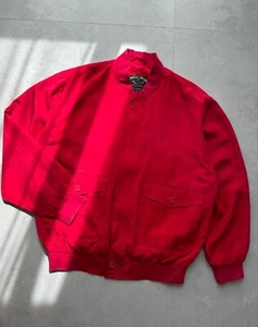 Men's Vintage PAUL & SHARK 100% Pure Silk Bomber Jacket 90s RARE Size L - Picture 1 of 12