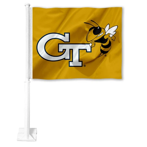 Georgia Tech Yellow Jackets Car Auto Window Flag Cover