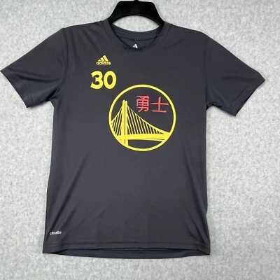 Camisa Steph Curry Golden State Warriors #30 Para hombres M Gris Adidas Camiseta Manga Corta Foto 1 de 4