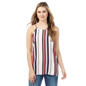 H! By Henry Holland Multi Striped Print Cami Top UK 12 RRP 328 TD7 EE 08 - Picture 1 of 3