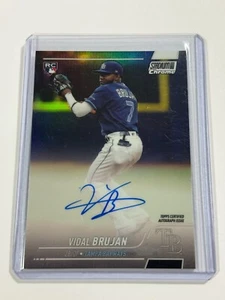 2022 Topps Stadium Club Chrome Auto Vidal Brujan #SCCBA-VB Rookie Auto RC - Picture 1 of 2