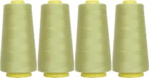 4 BIG CONES AVOCADO SERGER SEWING THREAD 2750 YD TEX 27 40S/2 - THREADART - Picture 1 of 16