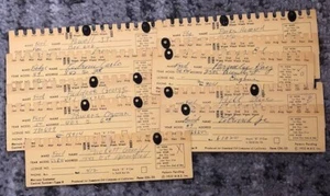 Vintage Automobile Service Receipts Lot (10) - 1950s Mechanic Garage Ephemera - Picture 1 of 4