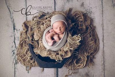 Suporte em camadas de juta para fotografia de recém-nascidos - Imagem 1 de 3