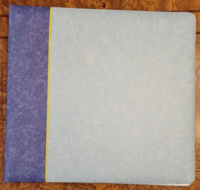 Blue Scrapbook 12.5x13.5 Photo Picture Memories Post Bound Album 10 Clear Sleeve Foto 1 de 4