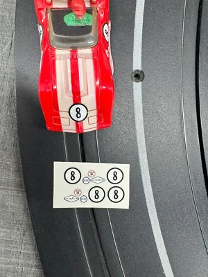 TYCO Corvette decals on clear backing - Image 1 of 4